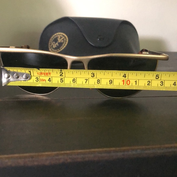 Vintage Ray-Ban Olympian Matte Gold Frame sunglasses with case - Picture 14 of 16